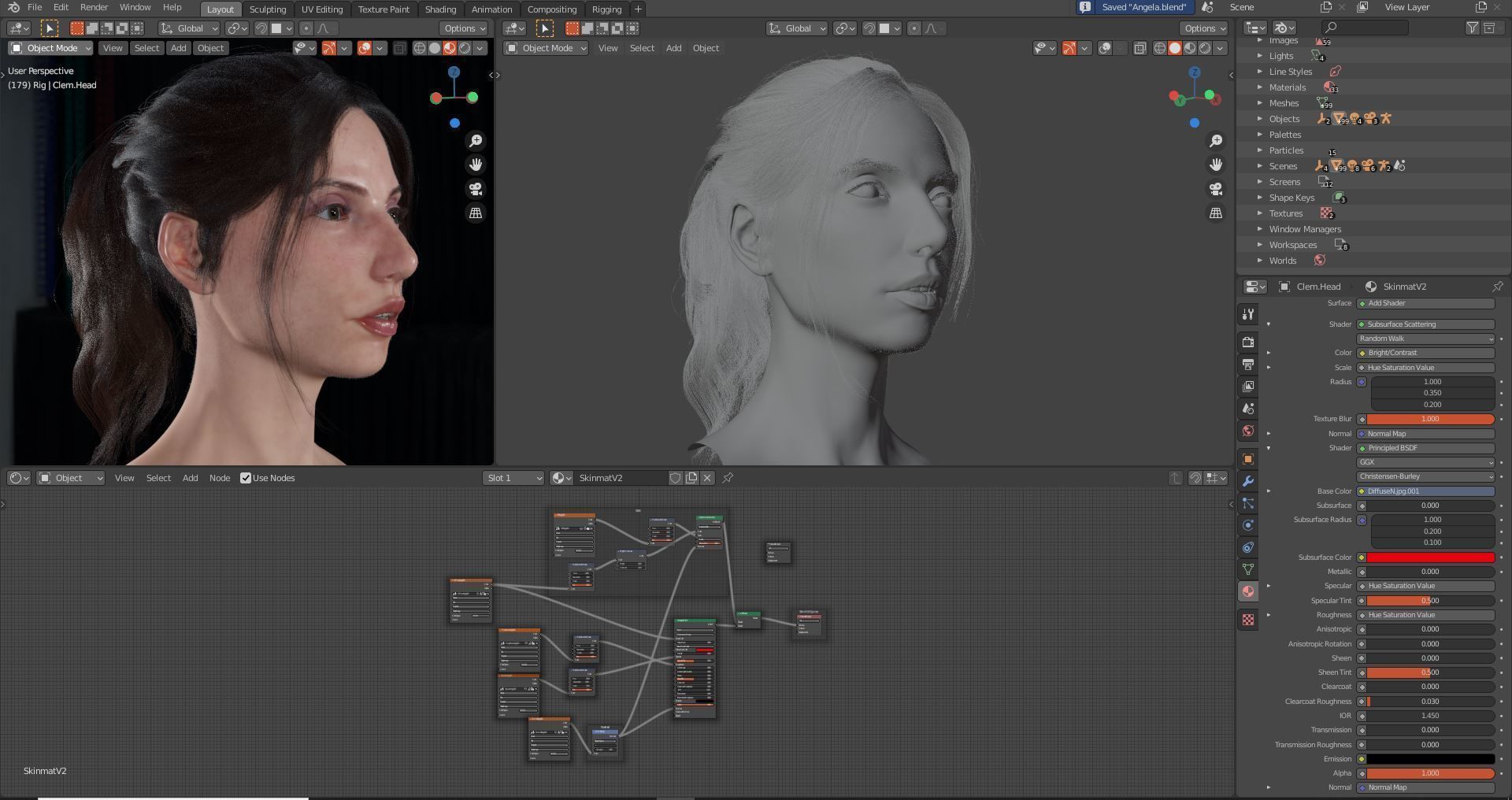 Digital Headshot -  Angela 3D model_5