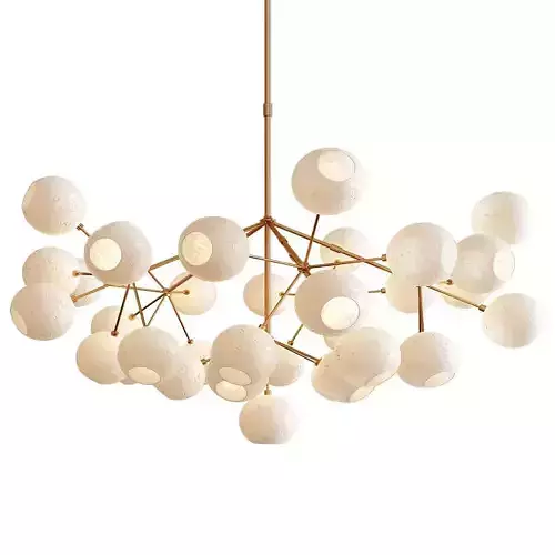 Unique Snow Crystal Chandelier