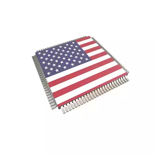 USA Chip v1 001 Low-poly 3D model