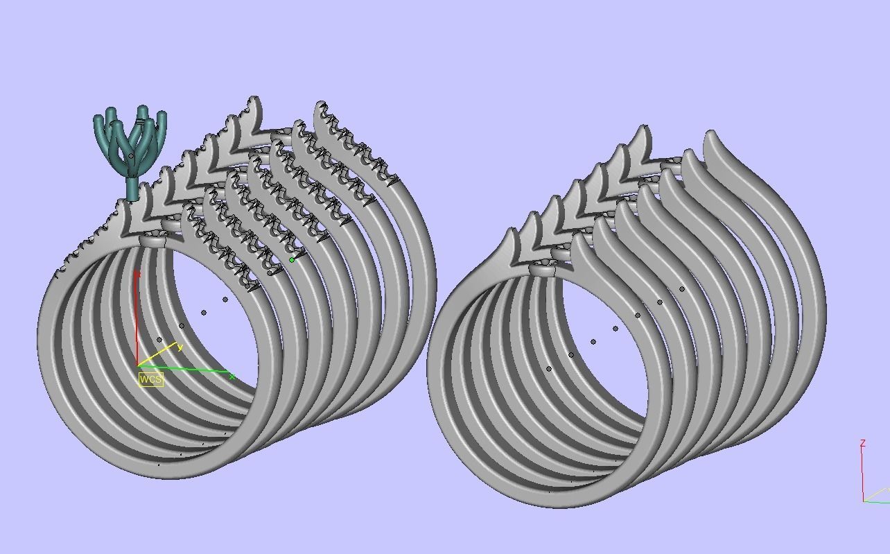 Classic Solitaire ring 4mm Stone  Two Shank version 3dmodel 3D print model_10