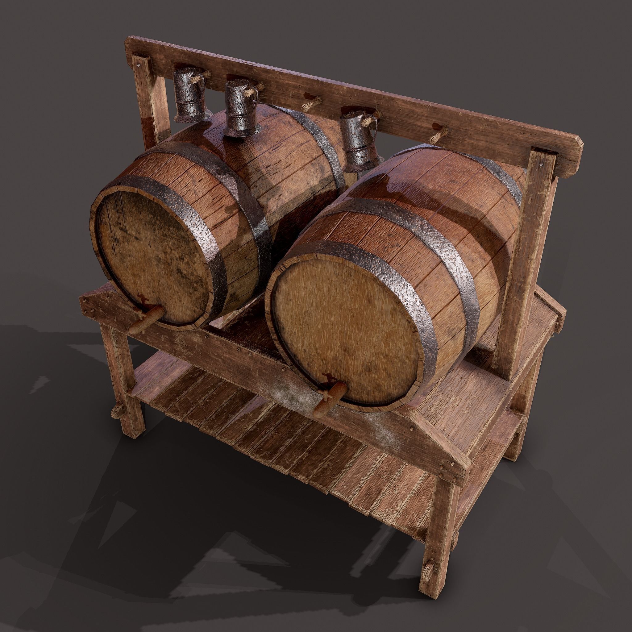 Medieval Prop Mix Six 3D Model Collection_30