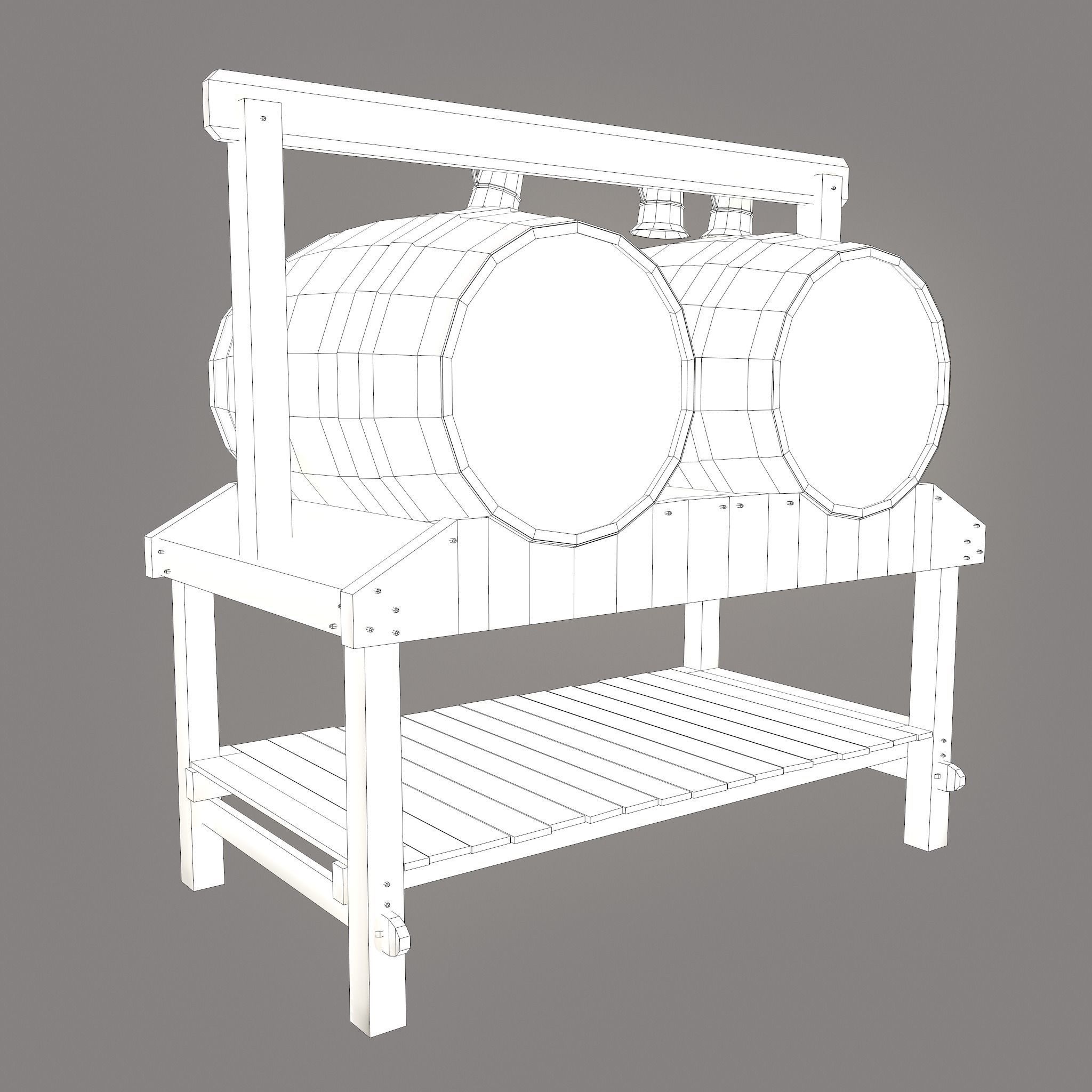 Medieval Prop Mix Six 3D Model Collection_40