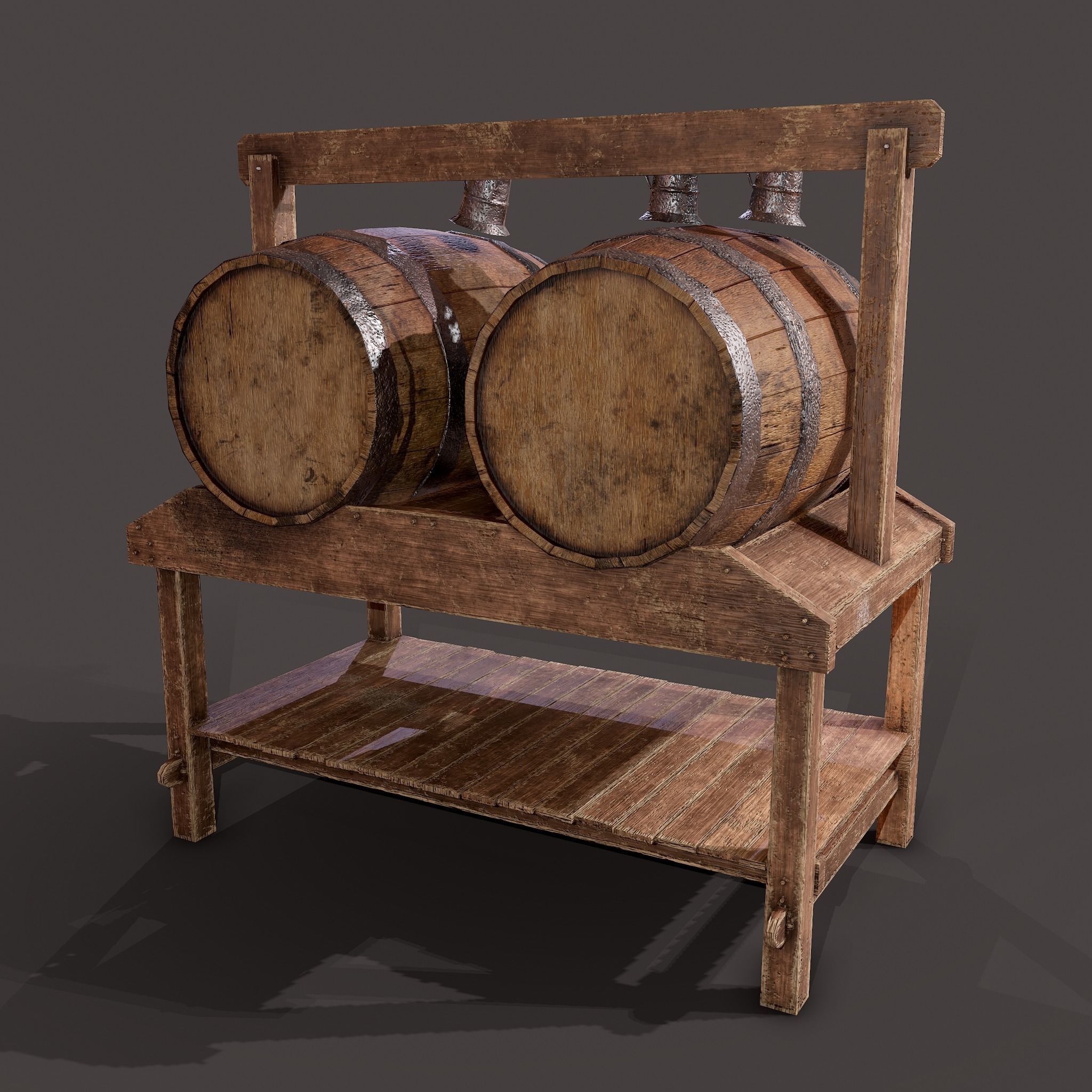 Medieval Prop Mix Six 3D Model Collection_20