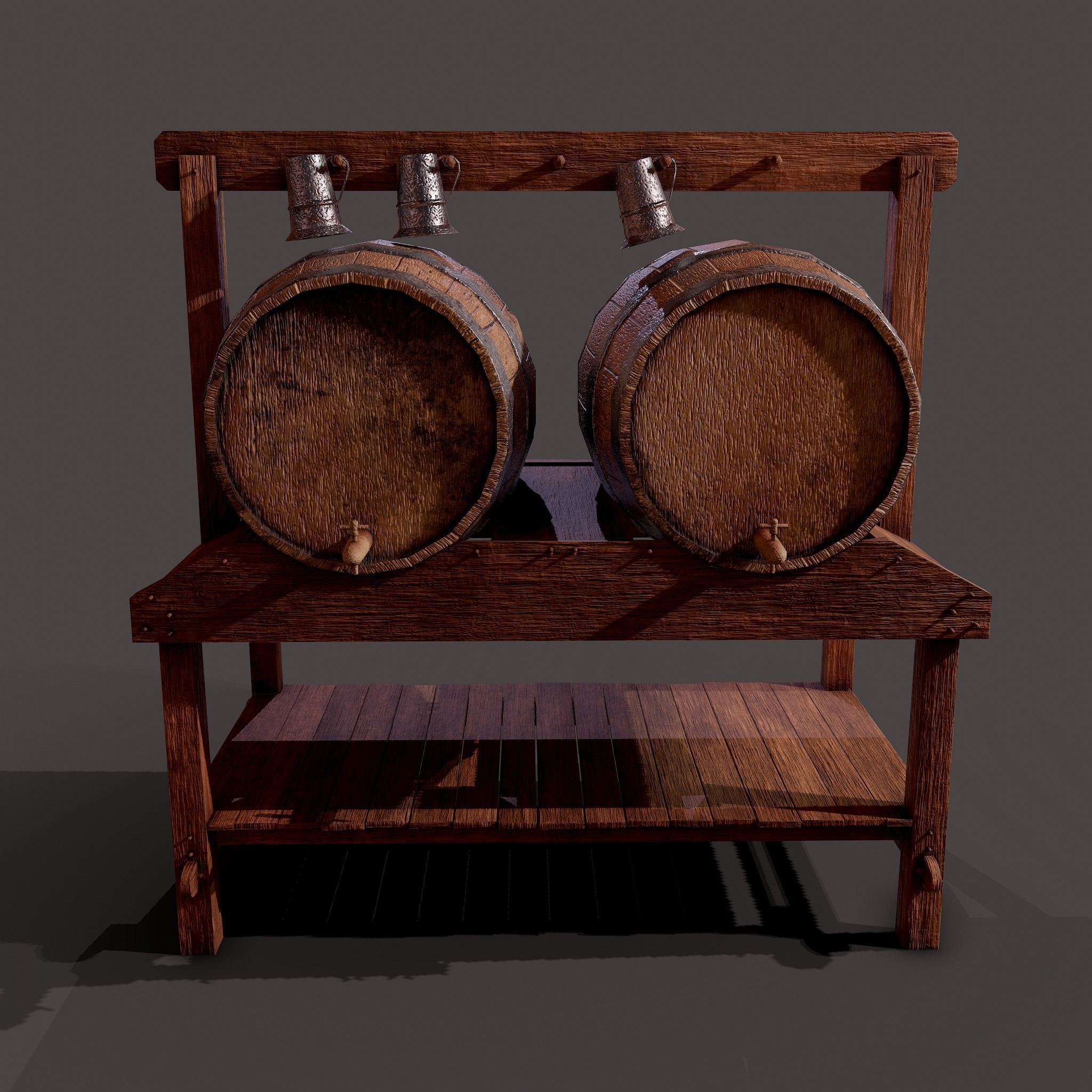 Medieval Prop Mix Six 3D Model Collection_16