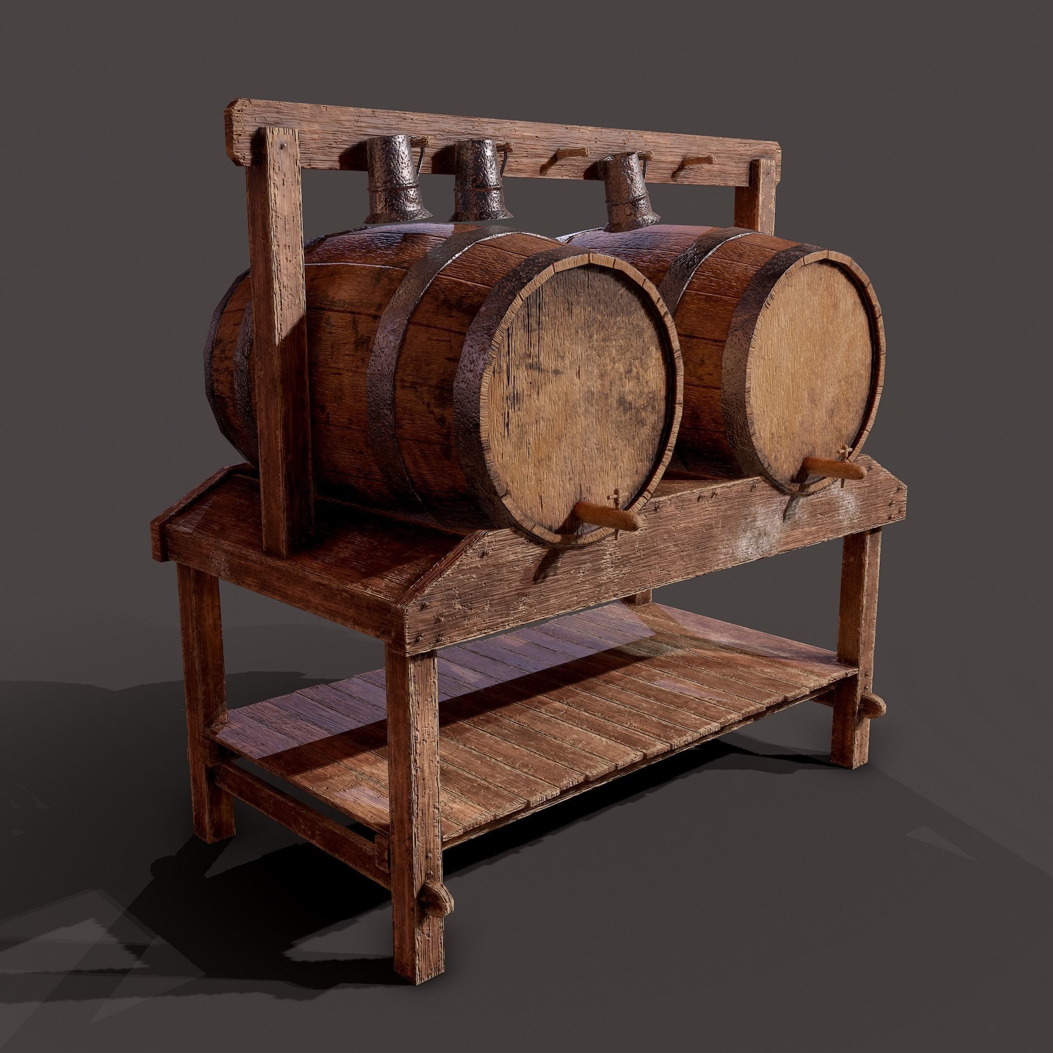 Medieval Prop Mix Six 3D Model Collection_22