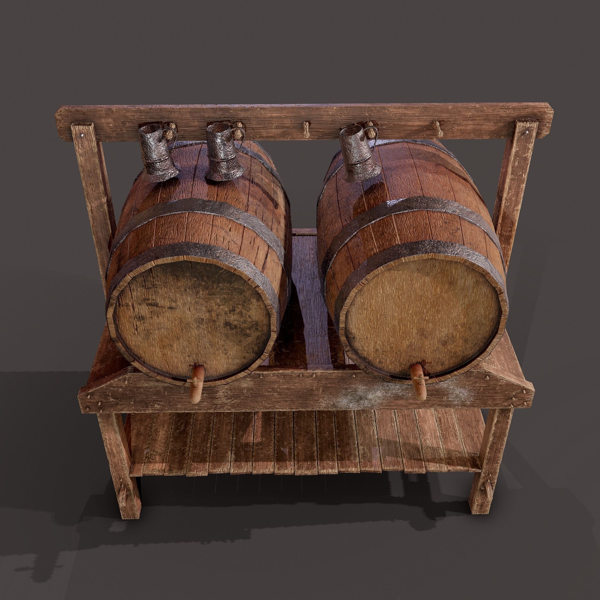 Medieval Prop Mix Six 3D Model Collection_33