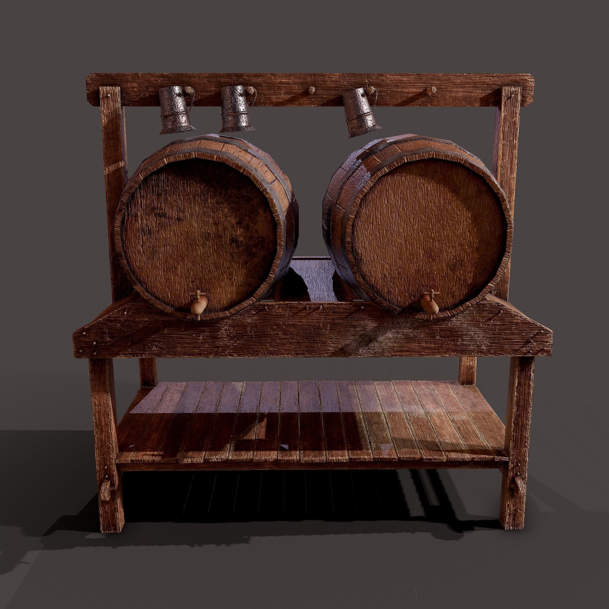 Medieval Prop Mix Six 3D Model Collection_32