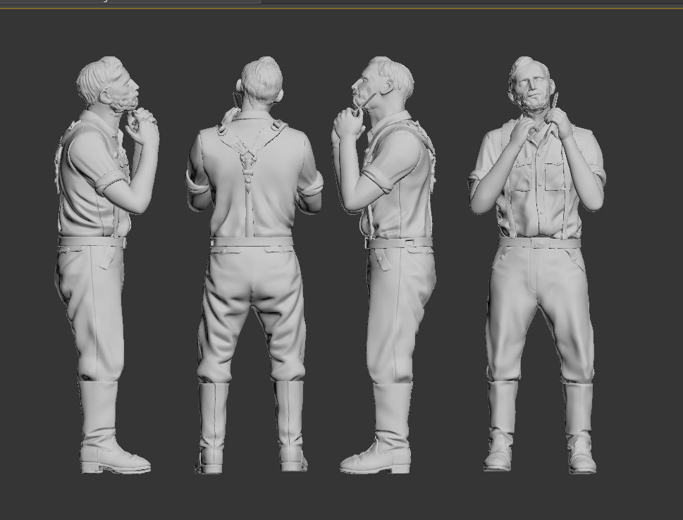 German soldiers 3D print model_8