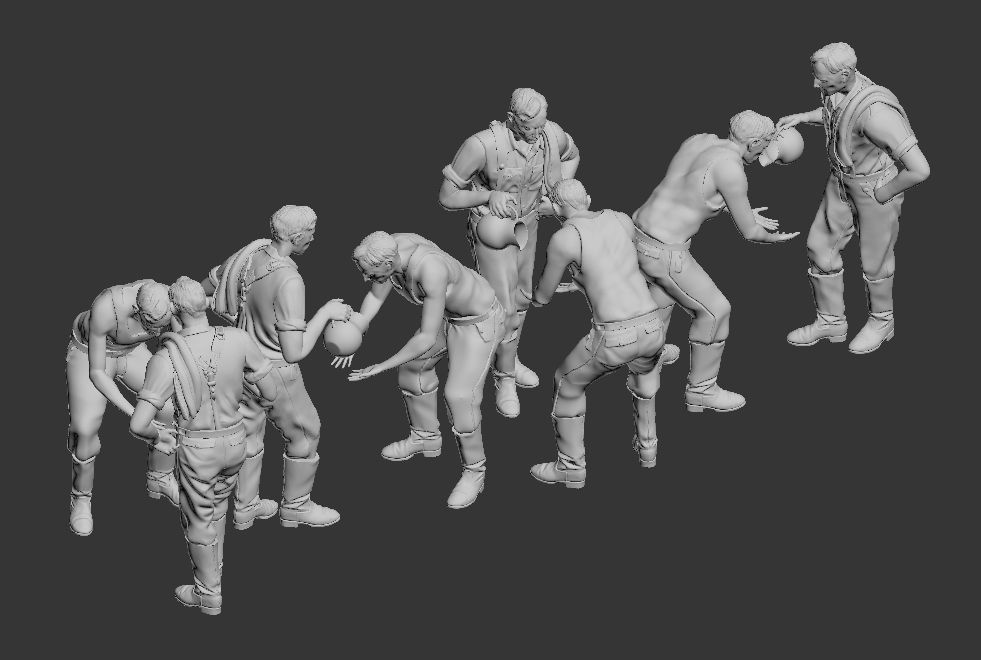 German soldiers 3D print model_10