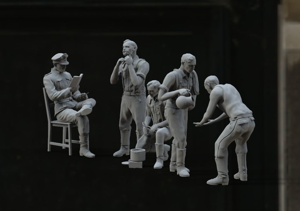 German soldiers 3D print model_15