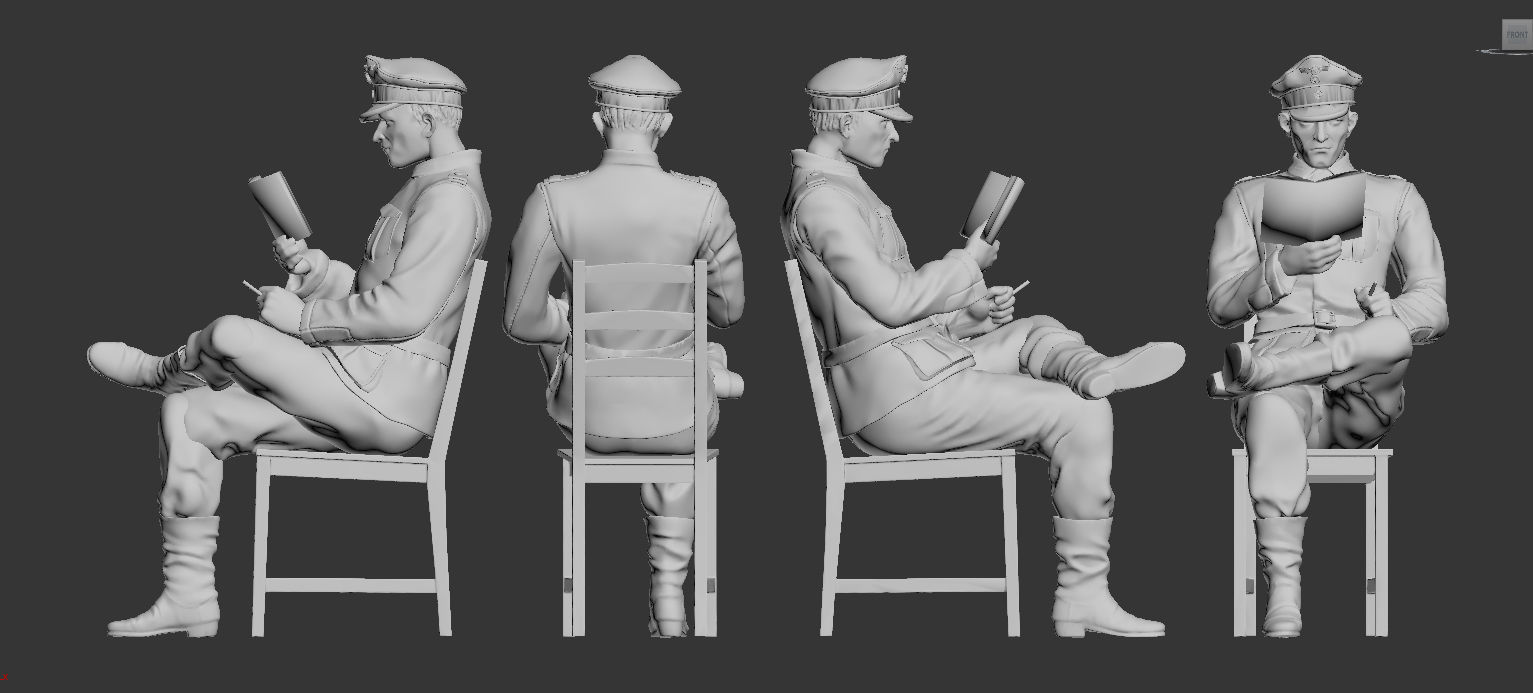 German soldiers 3D print model_12