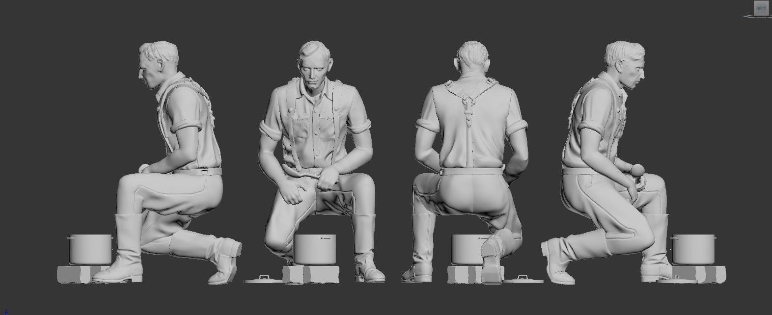 German soldiers 3D print model_7