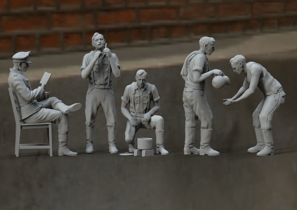 German soldiers 3D print model_4