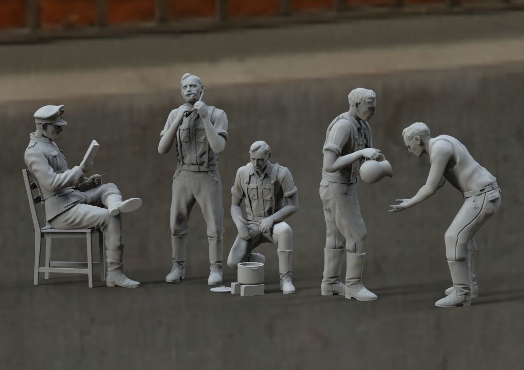 German soldiers 3D print model_13