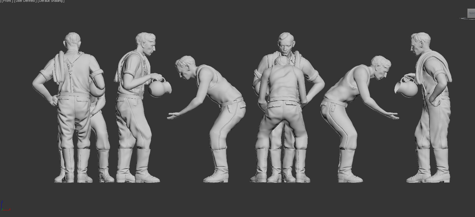 German soldiers 3D print model_9