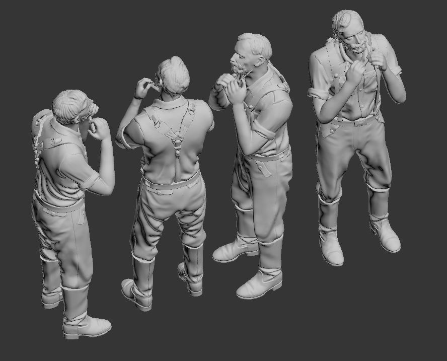 German soldiers 3D print model_5