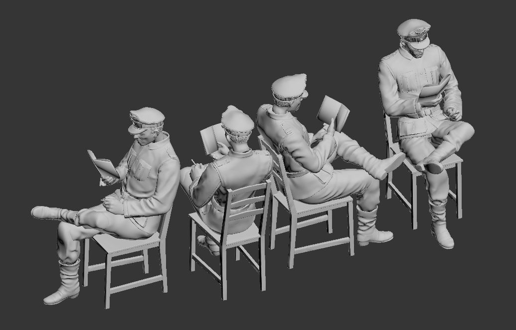 German soldiers 3D print model_6