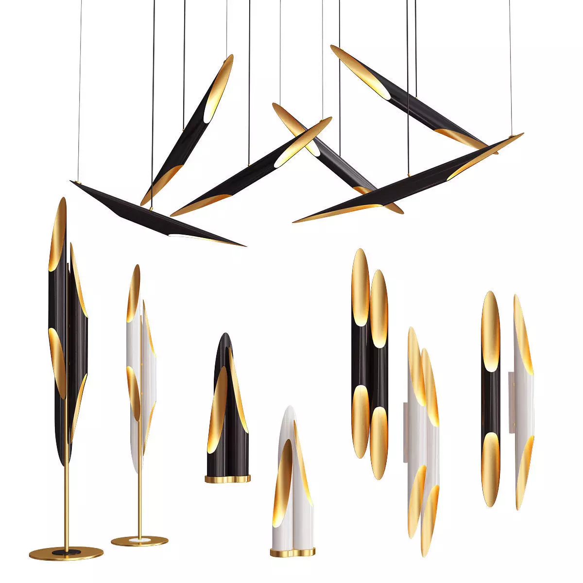 Delightfull Coltrane Collection - 5 types 3D model_0