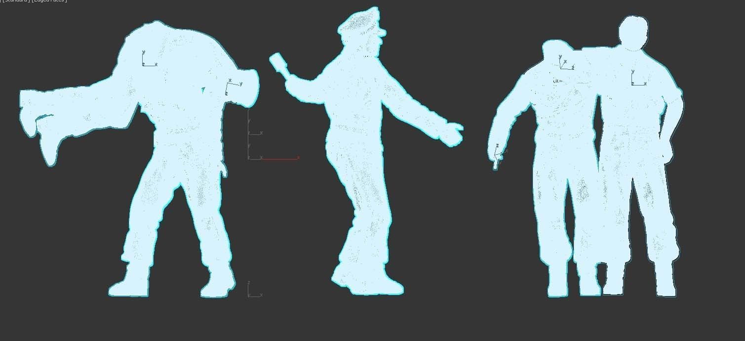 German soldiers tank crew 3D print model_9