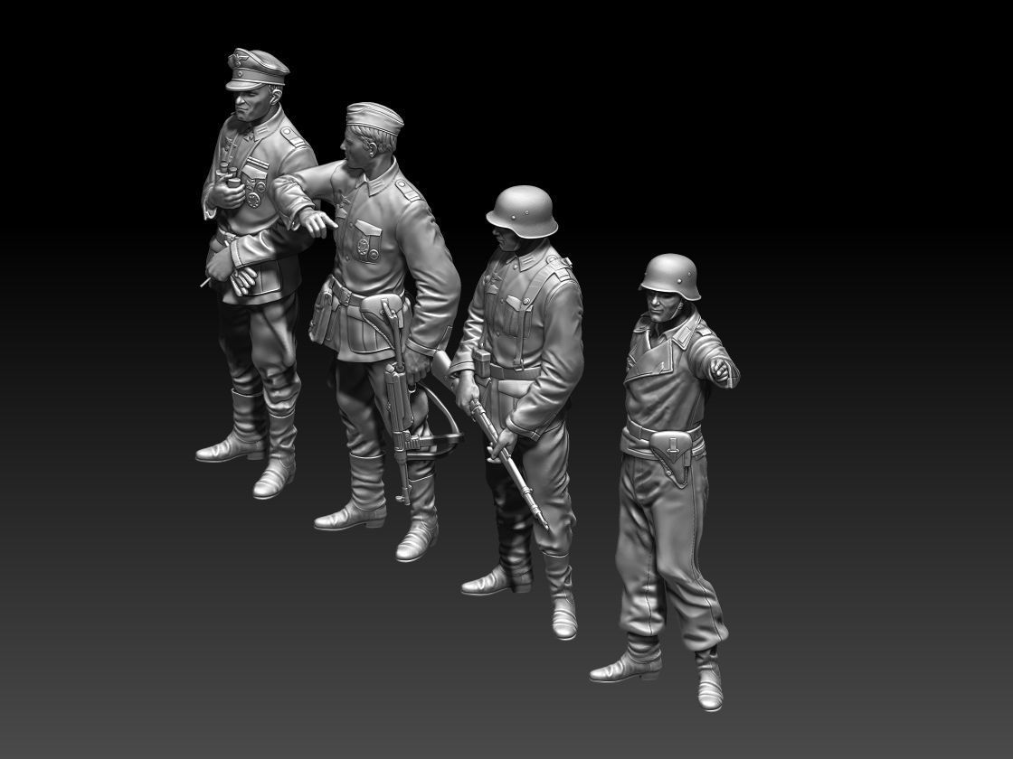 German soldiers 3D print model_5