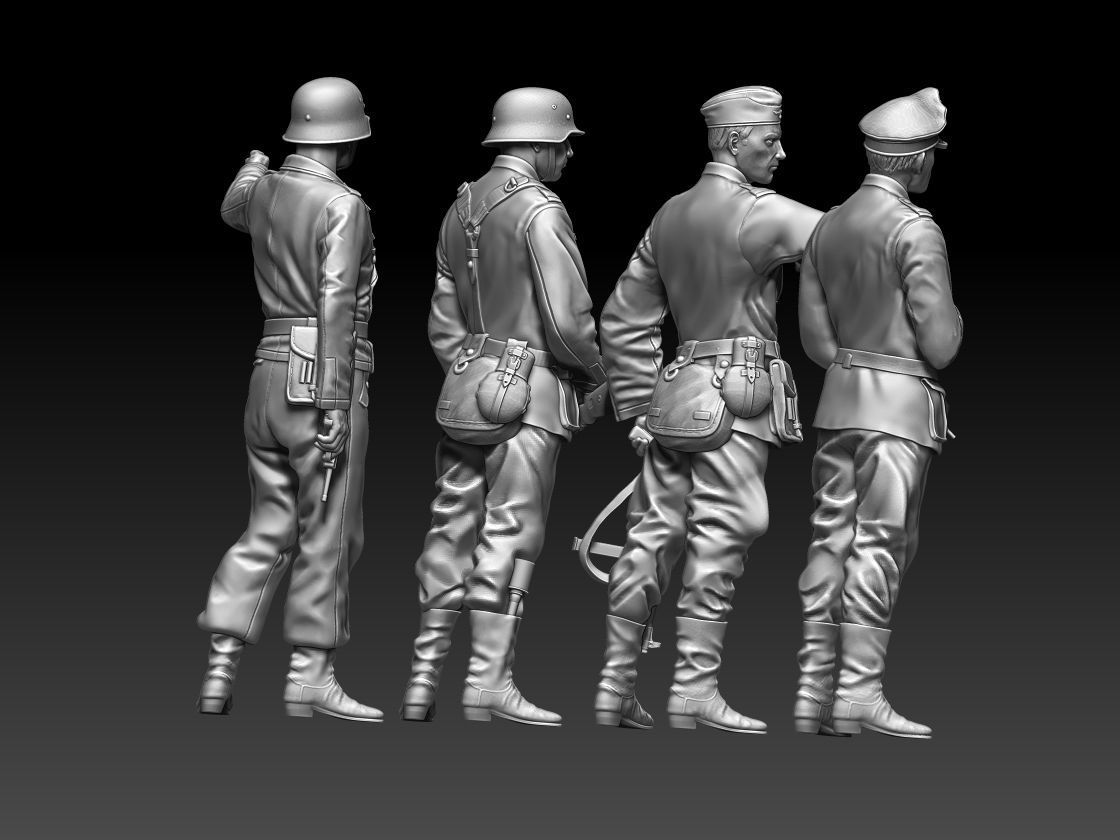 German soldiers 3D print model_8