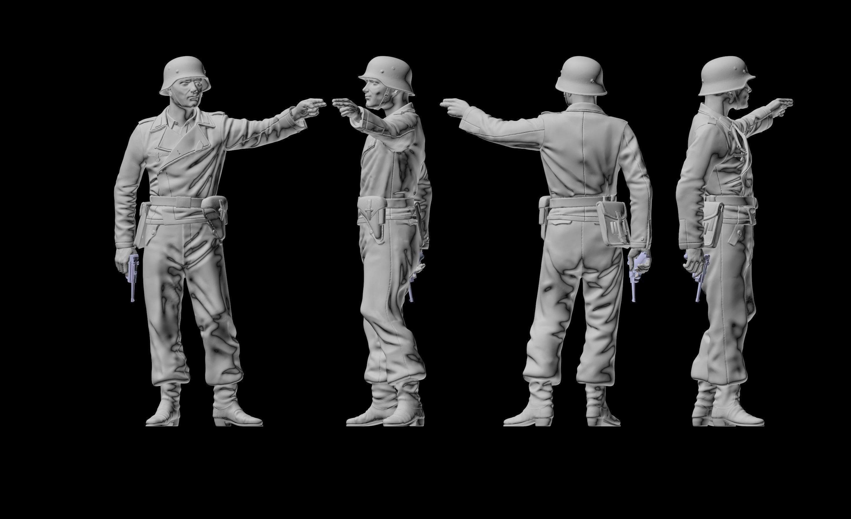 German soldiers 3D print model_23
