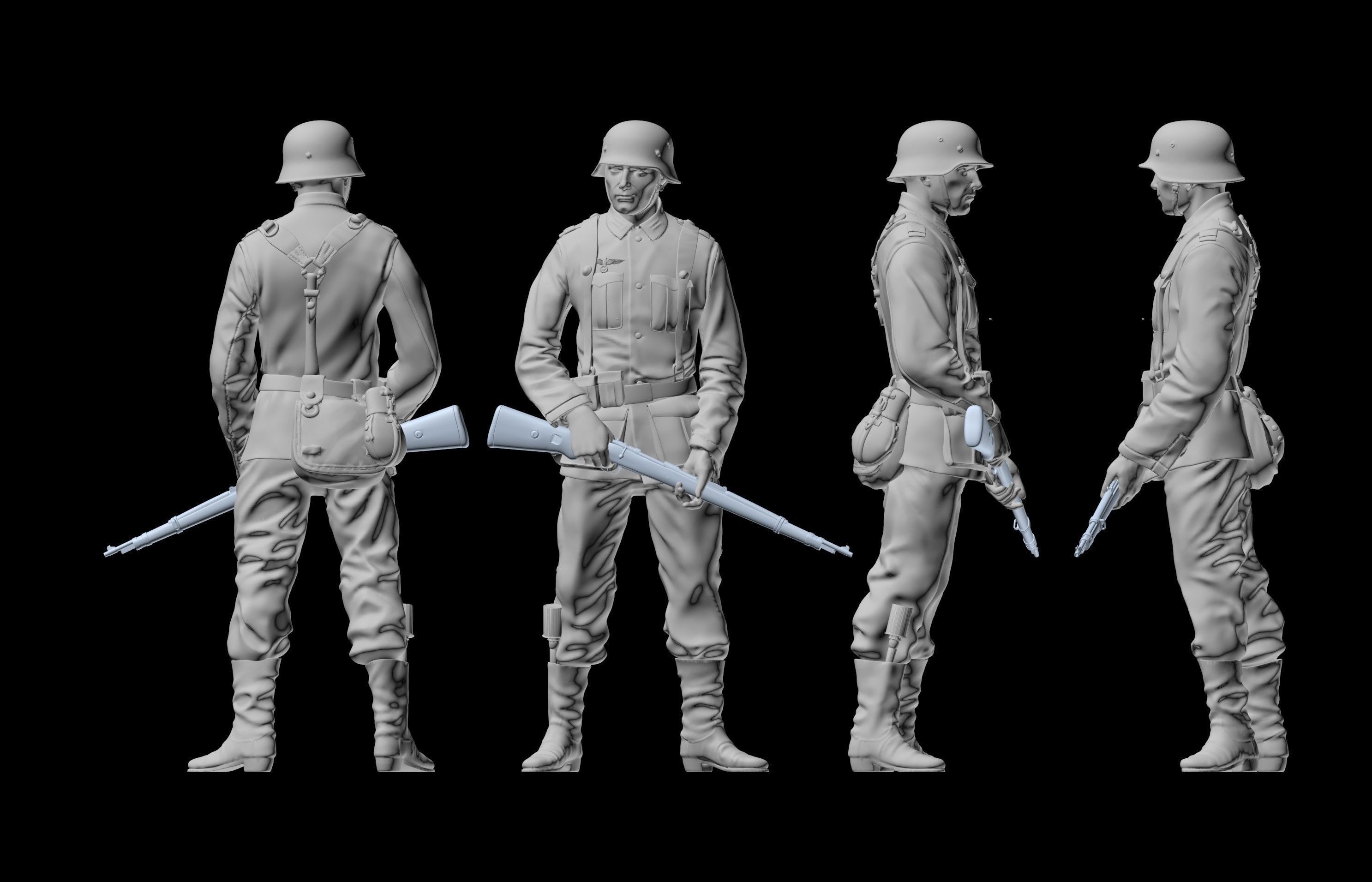 German soldiers 3D print model_25