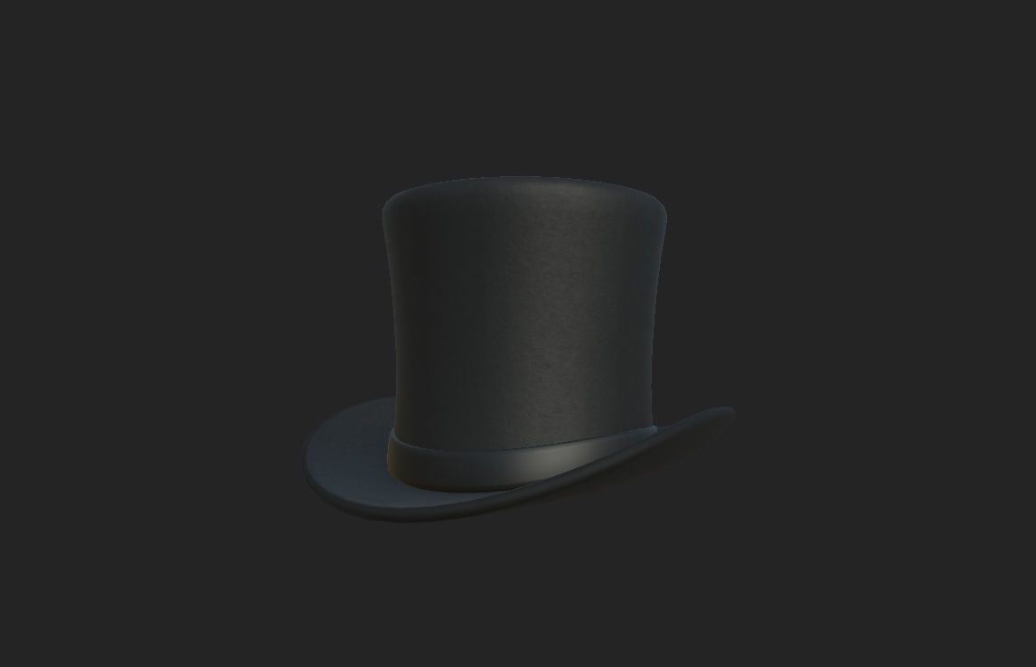 Top Hat 3D model_9