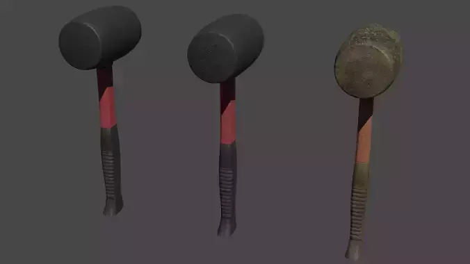 Rubber mallet 3D model