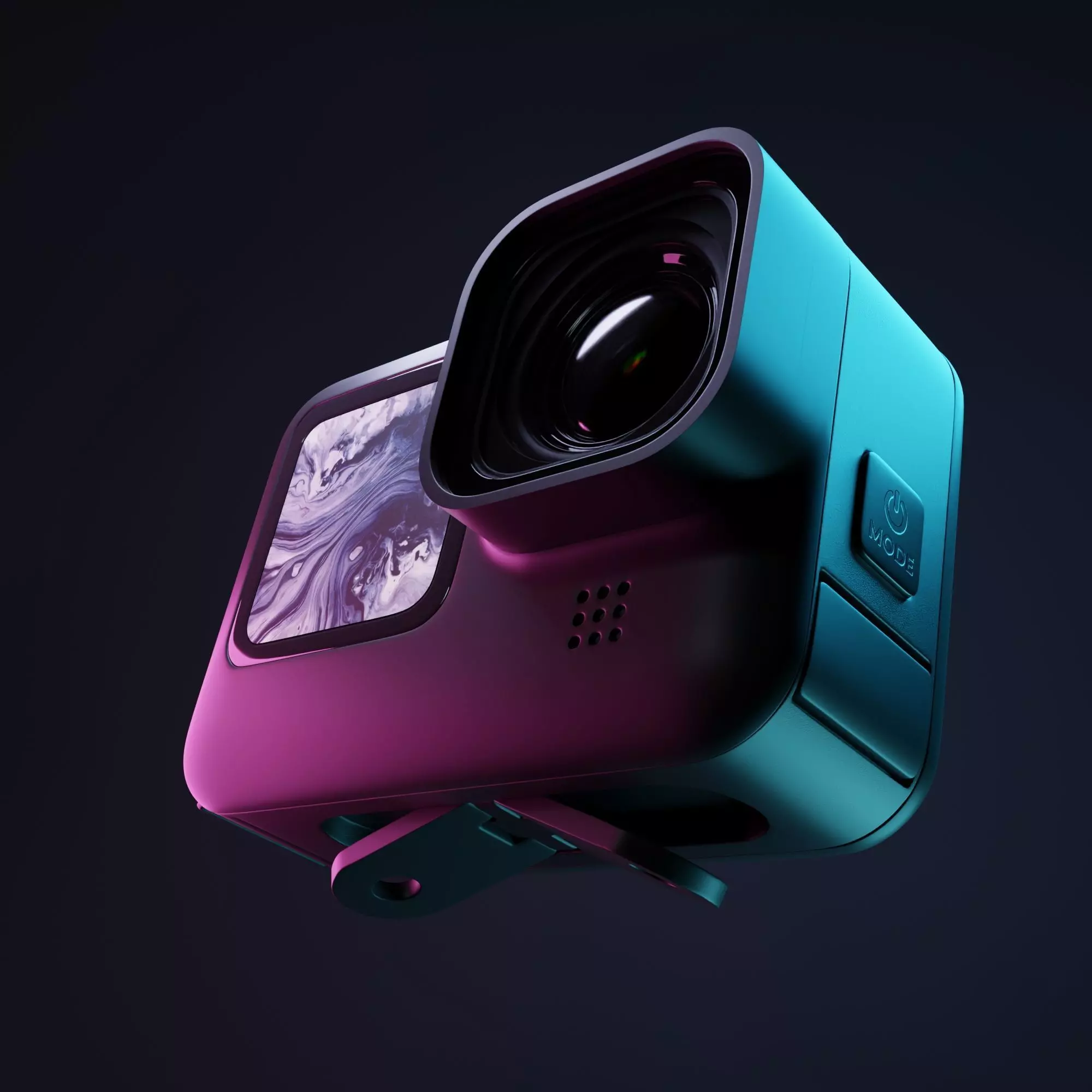 Action cam - PBR Low-poly 3D model