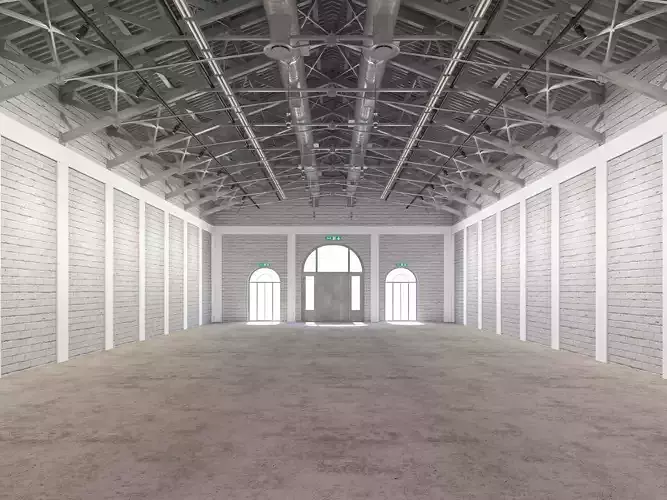 Exhibition Hall interior 15 3D model