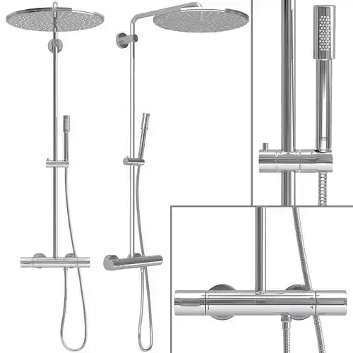 Shower system Grohe Rainshower System 400 3D model