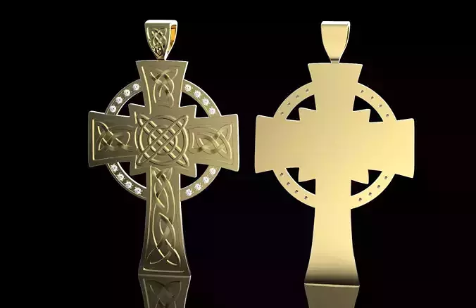 Celtic Cross with Diamonds
