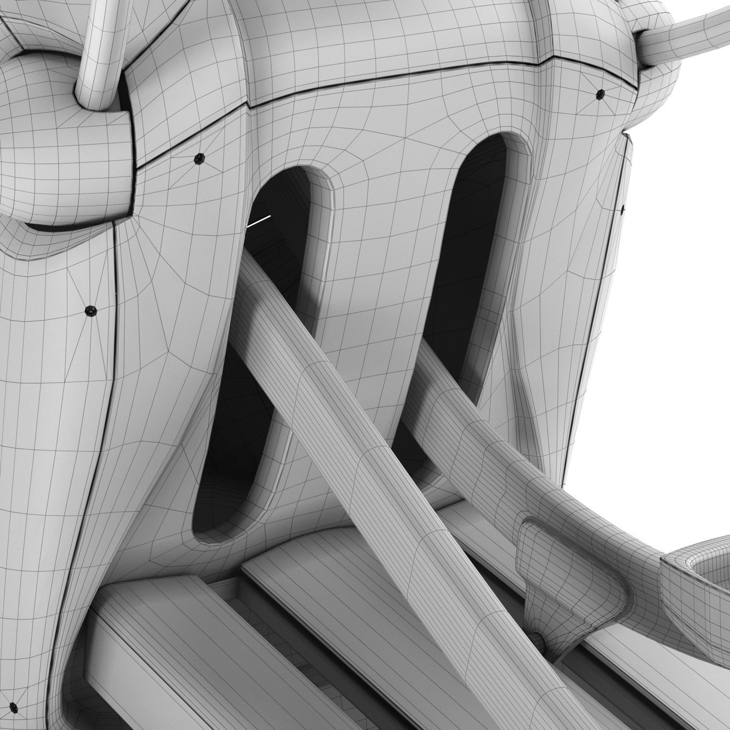 Elliptical trainer Octane XT3700 3D model_30