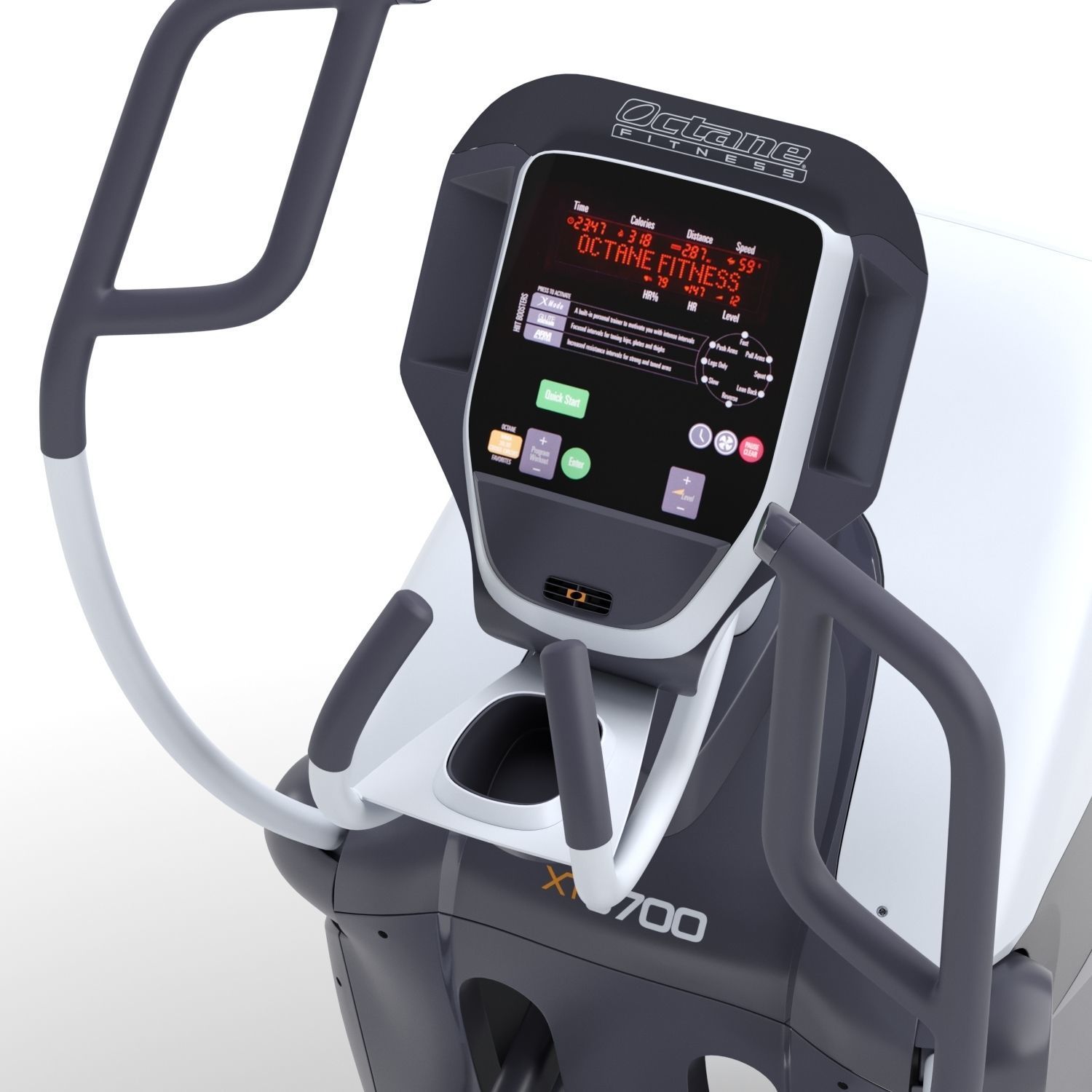 Elliptical trainer Octane XT3700 3D model_3