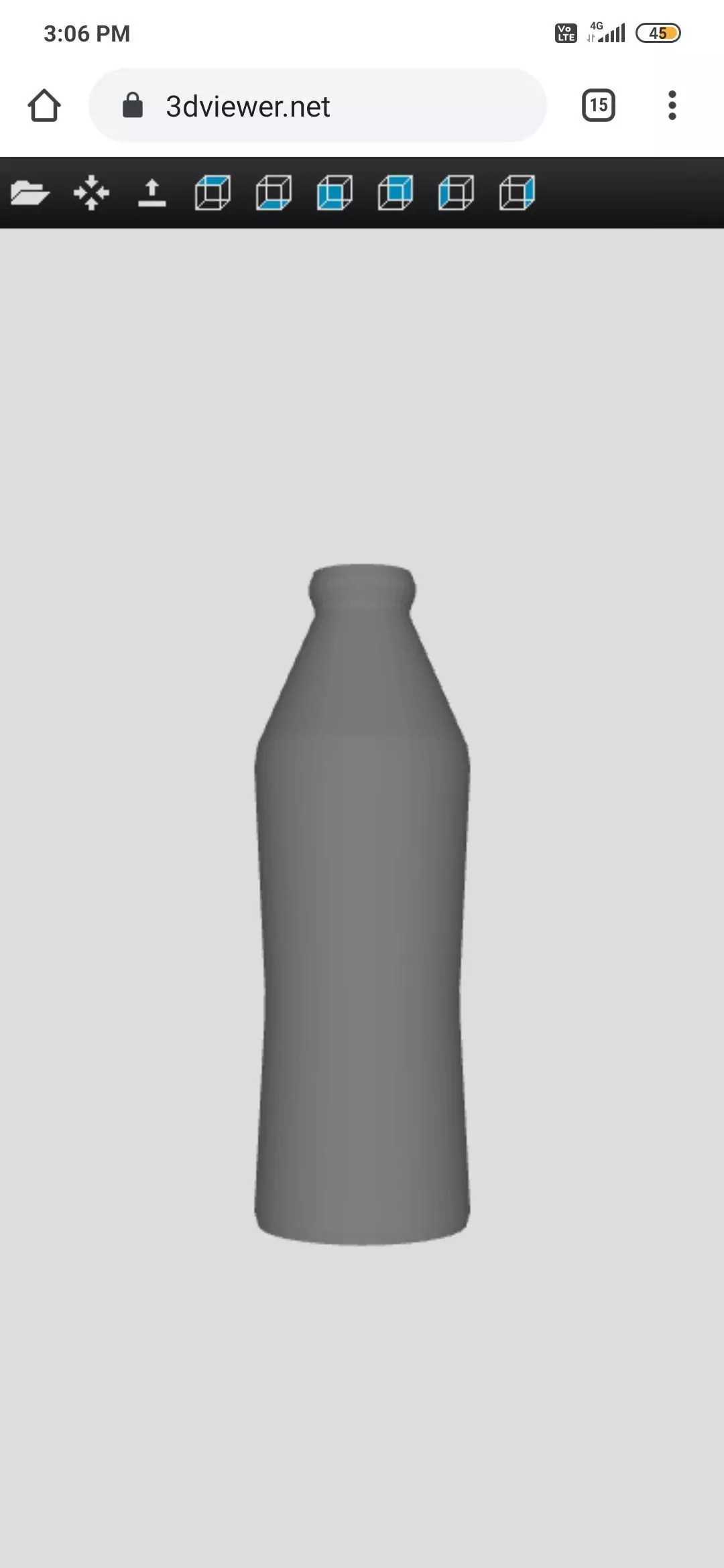 Bottle milk Free 3D model