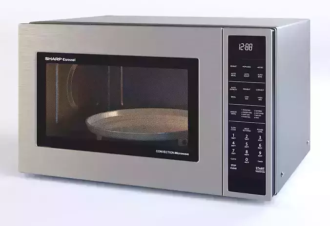 Microwave Oven SMC1585BS - by SHARP 3D model