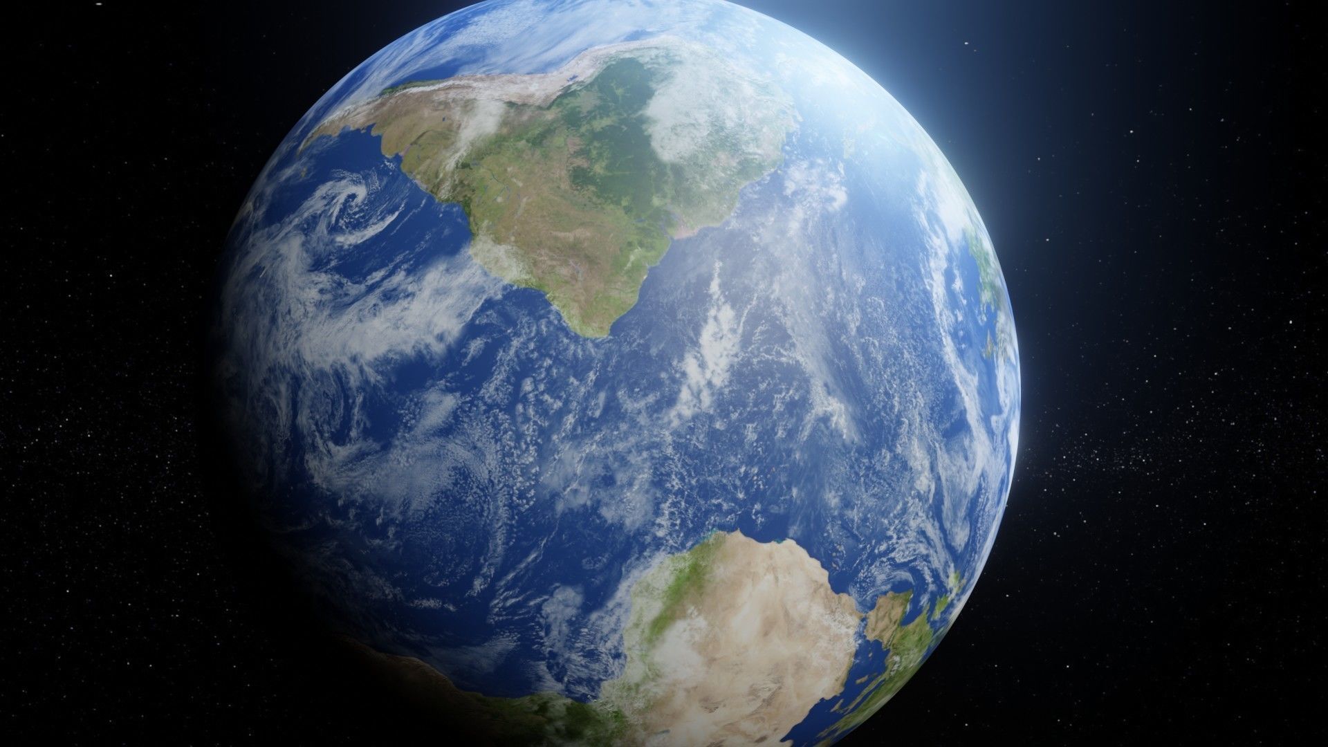 Photorealistic Earth 8k Textures 3D Model Low-poly 3D model_11