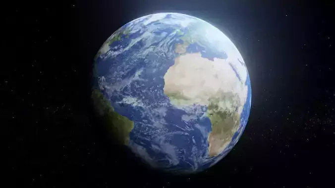 Photorealistic Earth 8k Textures 3D Model Low-poly 3D model