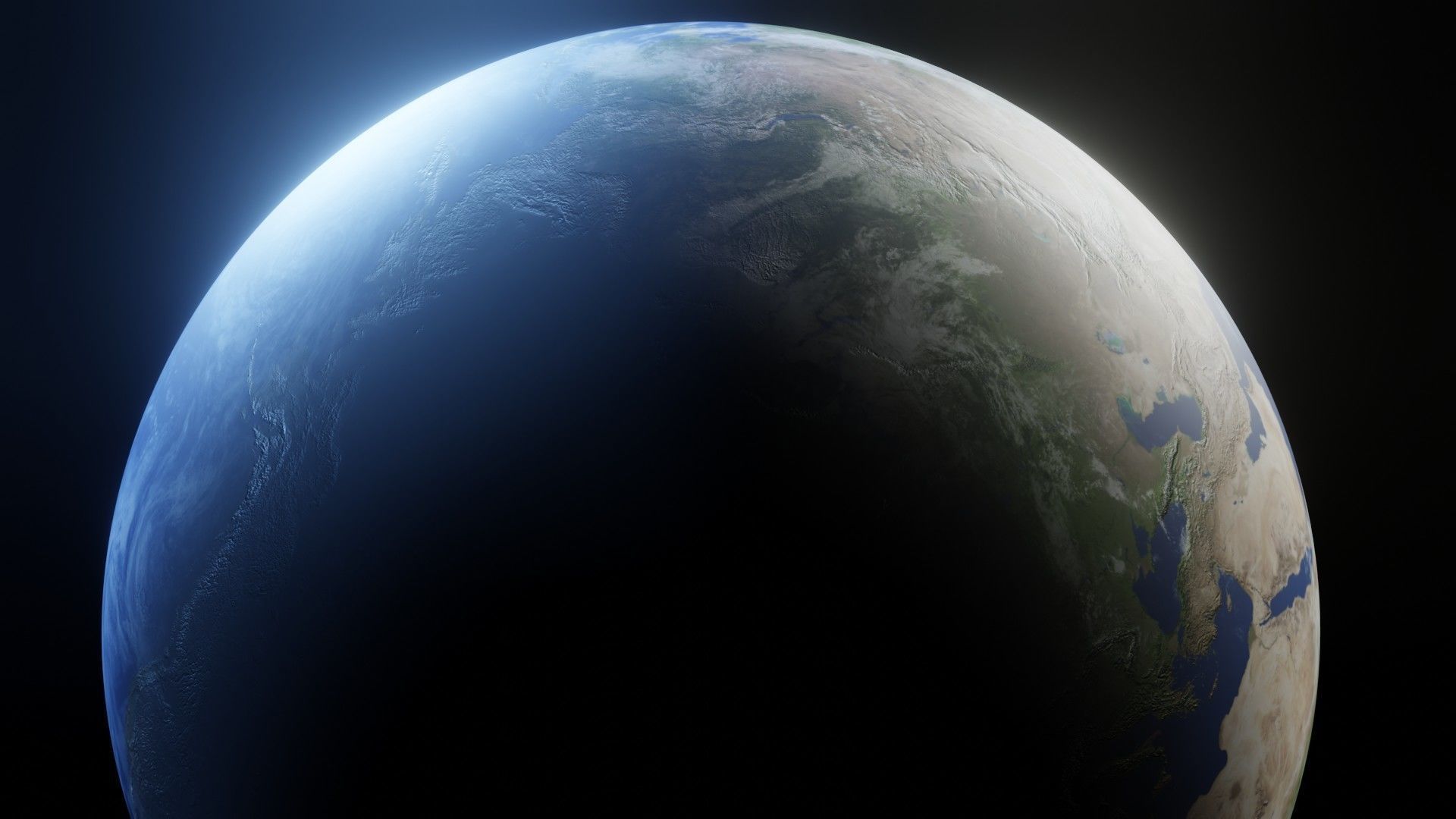 Photorealistic Earth 8k Textures 3D Model Low-poly 3D model_6