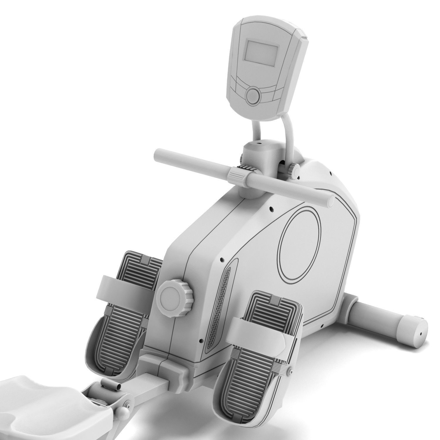 Rowing machine Xterra ERG 200 3D model_16