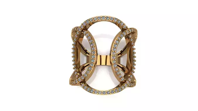 3d rings gold ring with diamonds