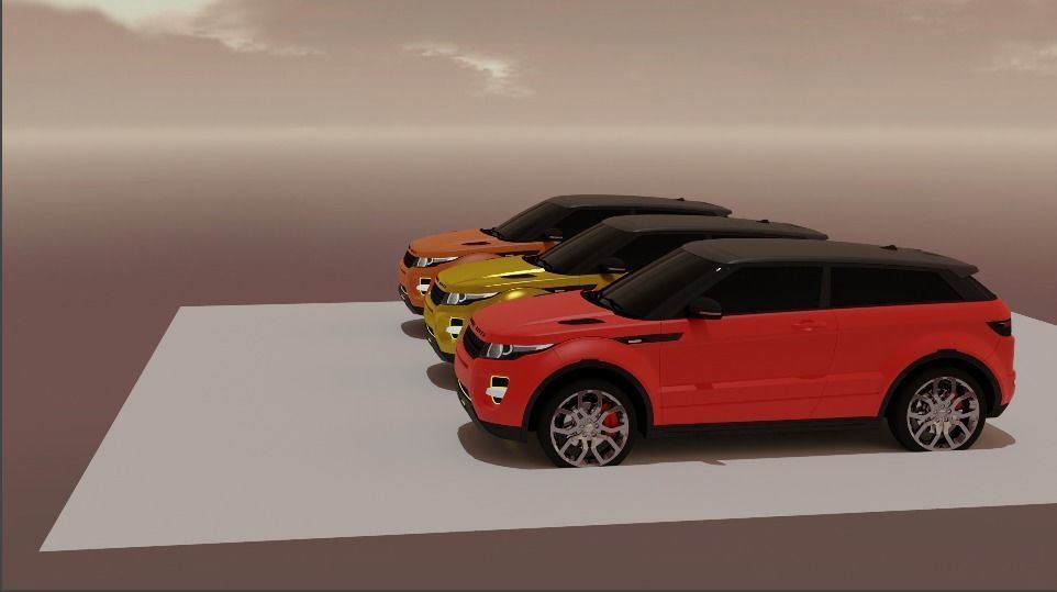 Range Rover 3 in 1 pack 3D model_2