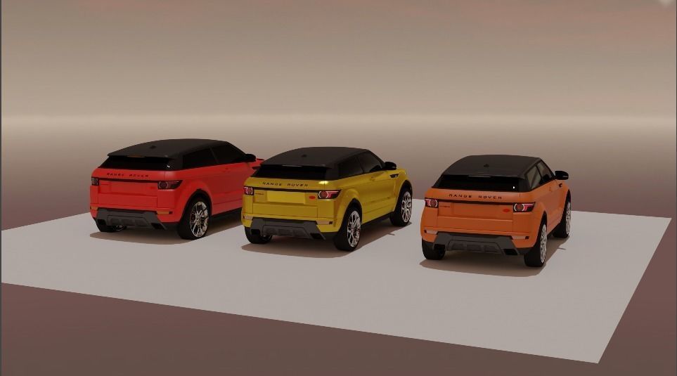 Range Rover 3 in 1 pack 3D model_3