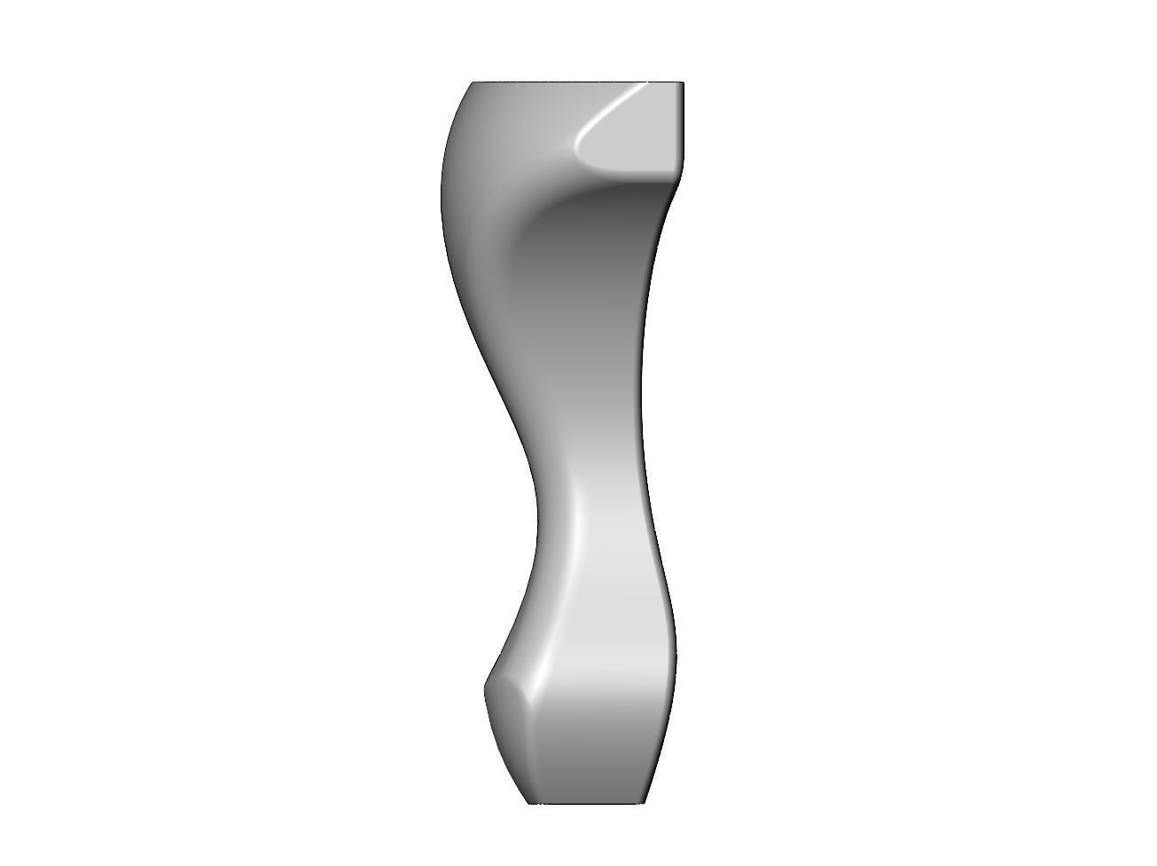 Antique Queen Anne Leg and Feet 3D model 3D printable | CGTrader