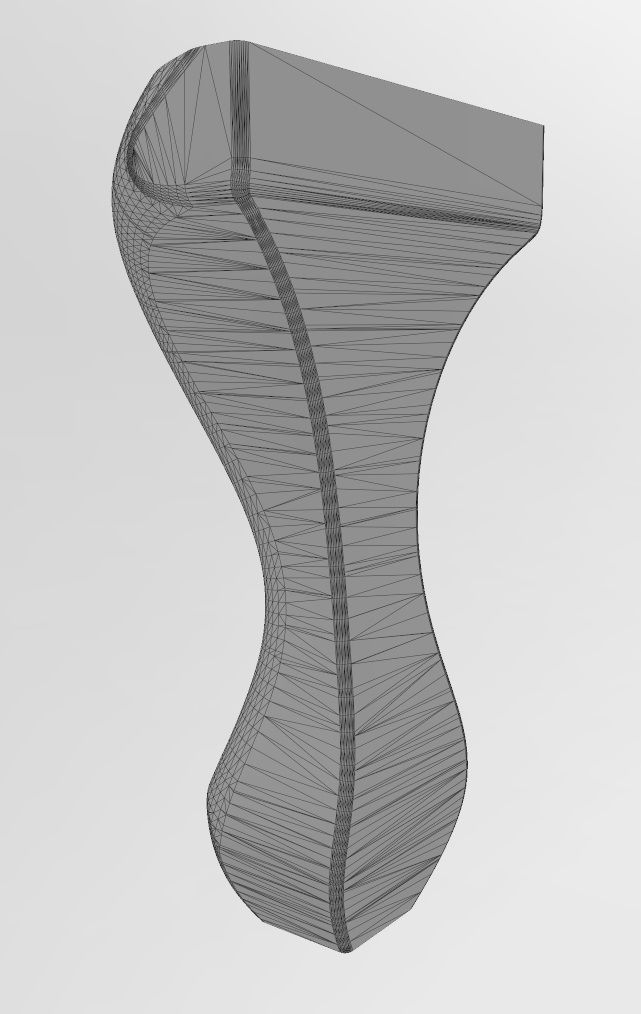 Antique Queen Anne Leg and Feet 3D model 3D printable | CGTrader