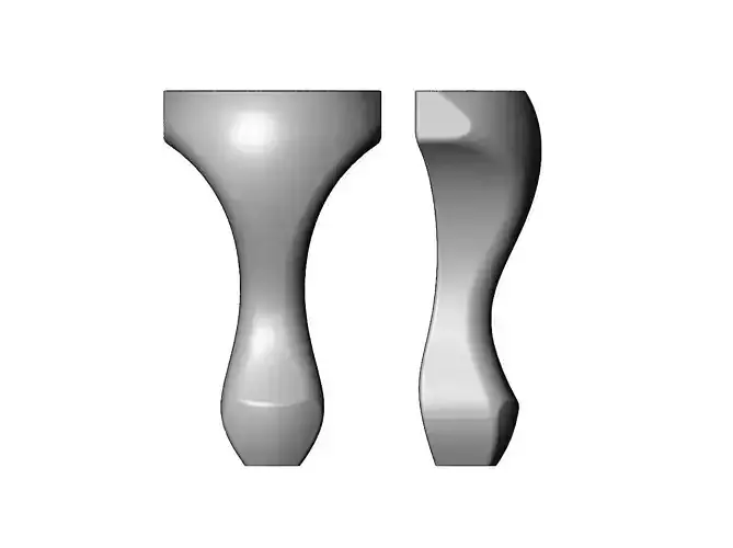 Antique Queen Anne Leg and Feet