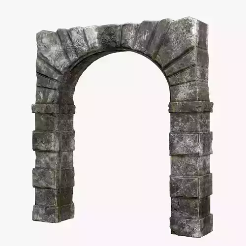 Medieval Fortress Stone Arch