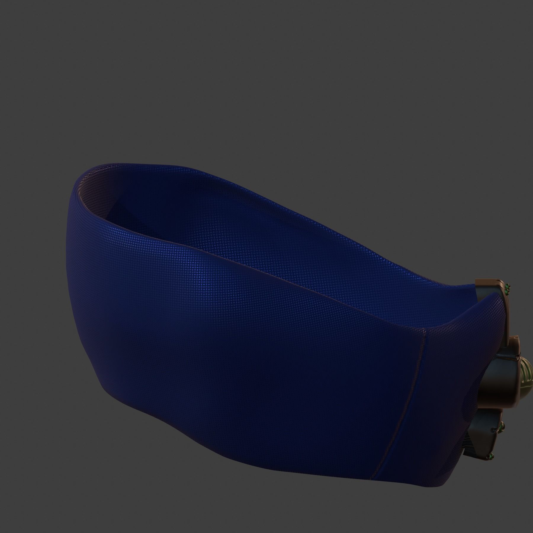 Gas mask helmet 3d model scifi Low-poly  Low-poly 3D model_4