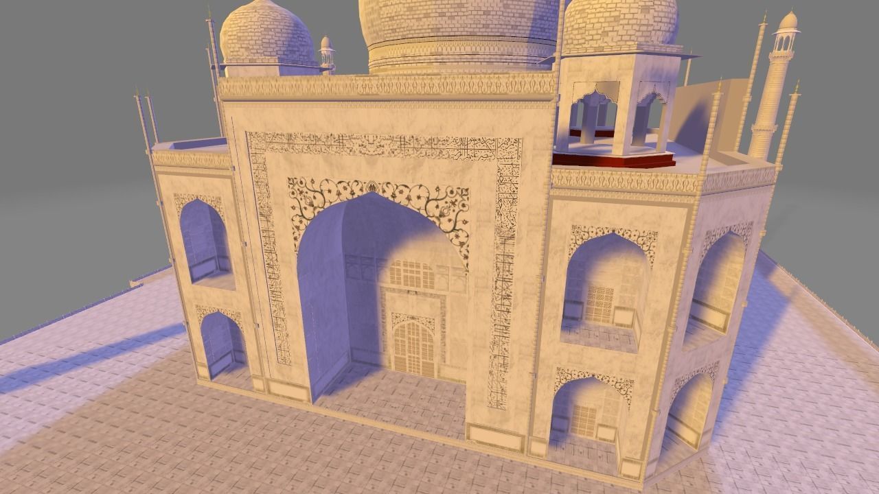 Taj Mahal  3D model_2